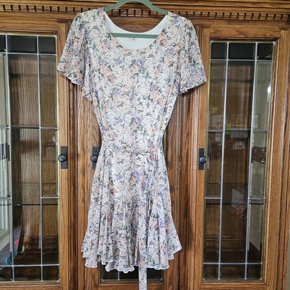 JODIFL Pastel Floral Midi Dress - Picture 1 of 3